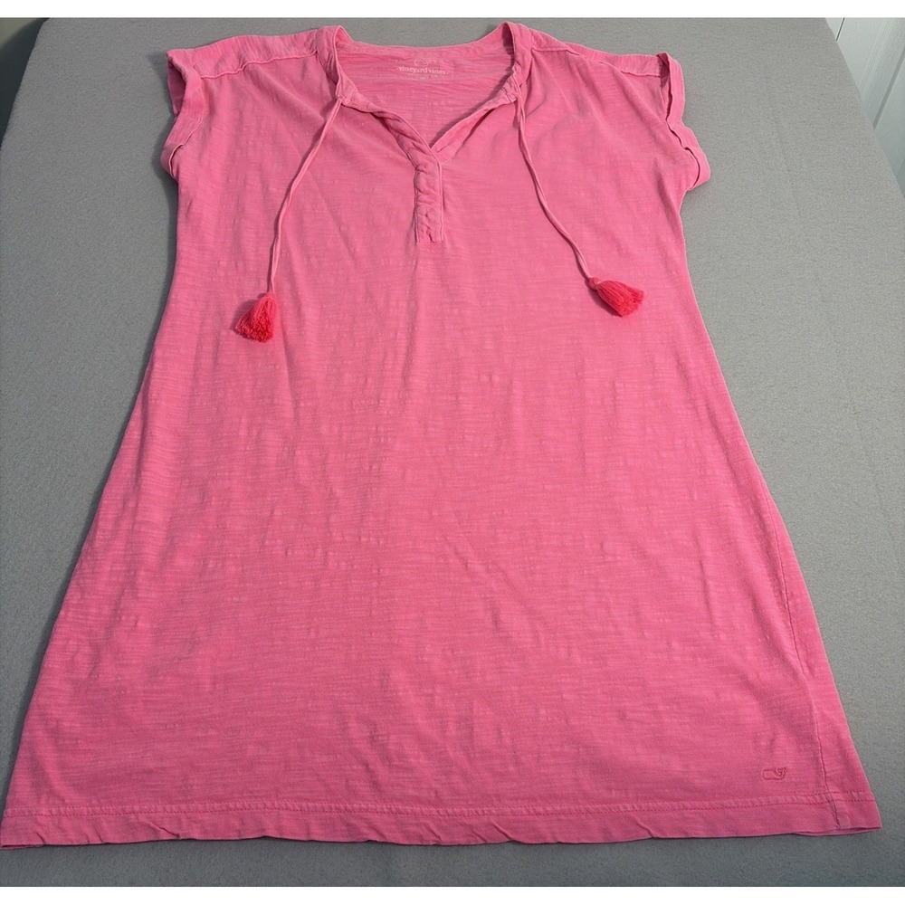 Vineyard Vines Women's Pink Beach Cover-up Size Medium, 100% Cotton *READ